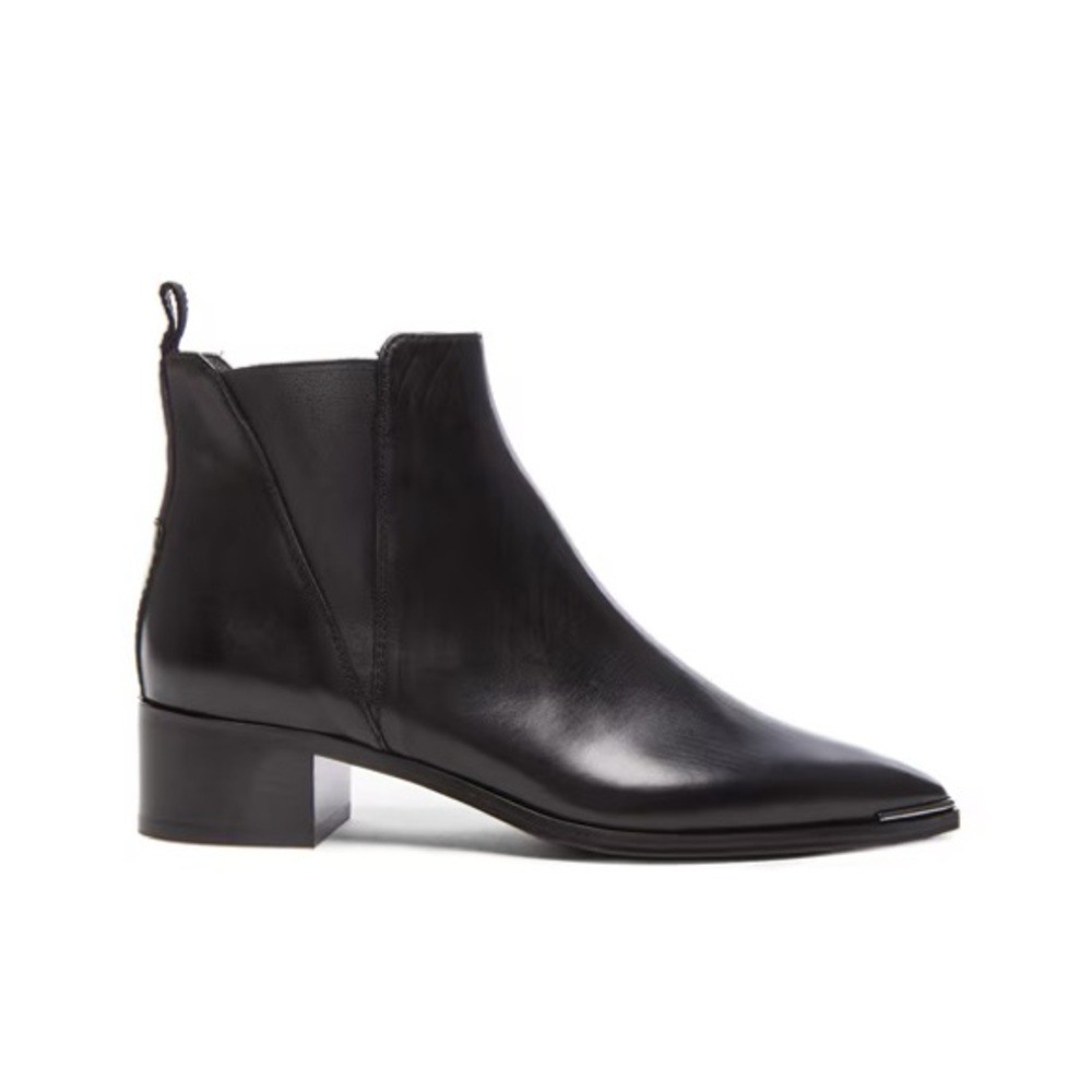 Acne Studios - Jensen Ankle Boot in Black Napa Leather - Size 35